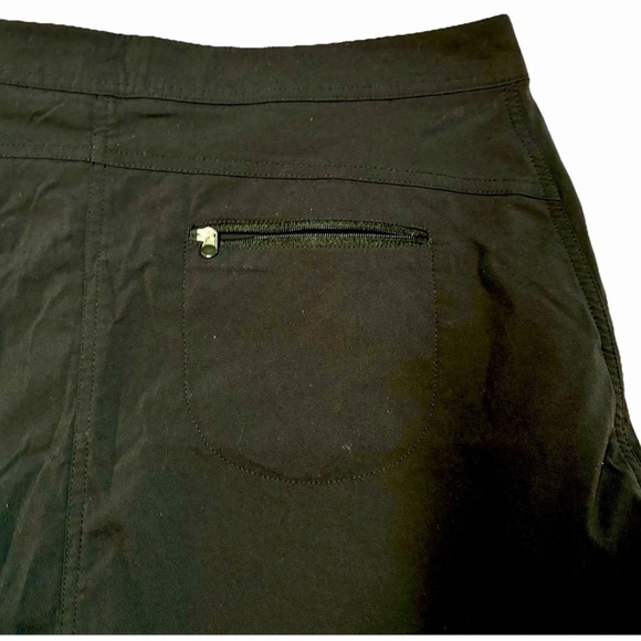 L.L. Bean Womens Everyday Performance Wrap Skort Short Black Size 14 - Picture 4 of 6